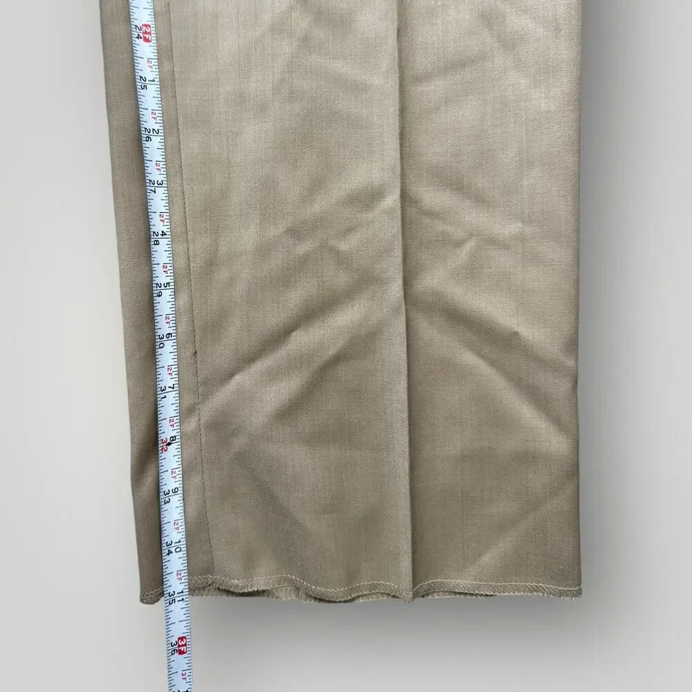 Super 120's Beltrami Italy Men’s Wool Suit Lite Beige - Made in Italy - Picture 15 of 16